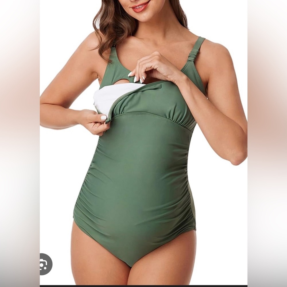Summer Mae Yellow One-Piece Nursing Swimsuit